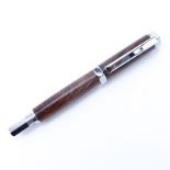 Uncle Ronnie - PenMaker Pen In Box. Wood grain case with silver tone hardware. As New condition.