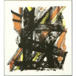 European School Etching "Abstract". Signed and numbered 52/100 in pencil. Lightly soiled, creases or