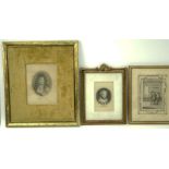 Grouping of Four (4) Antique or Vintage Artworks. Includes: "Edward V" by Gwyn engraving, "The