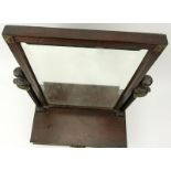 American Federal Brass Mounted and Wood Dressing/Toilet Mirror with Drawer. Loss to lining on one