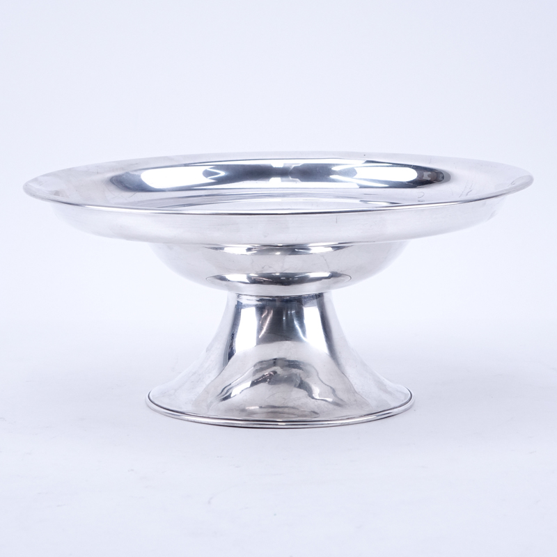 Mexican Sterling Silver Compote. Stamped. Good condition. Measures 4-1/4" H x 9-3/4" Dia. Weighs