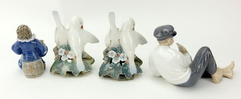 Collection of Four (4) Royal Copenhagen Figurines. Includes: 2 Lovebirds #402 5-1/2" H, one with - Image 5 of 9