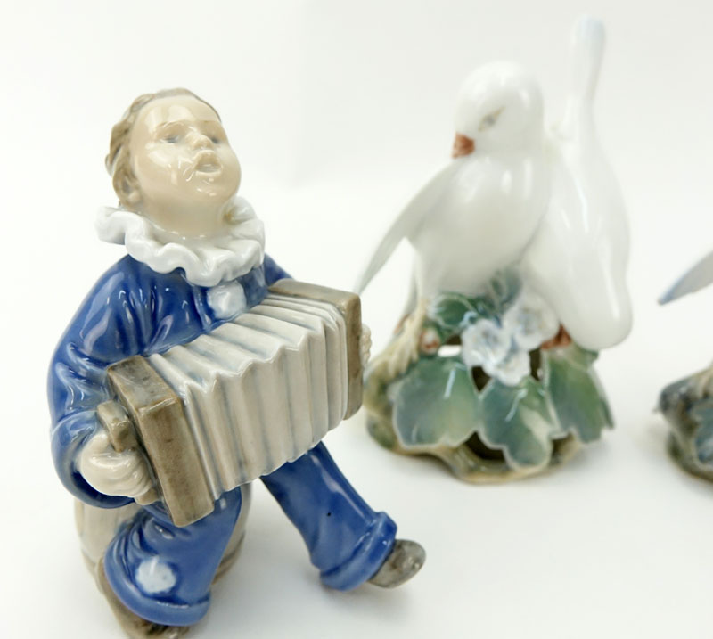 Collection of Four (4) Royal Copenhagen Figurines. Includes: 2 Lovebirds #402 5-1/2" H, one with - Image 3 of 9