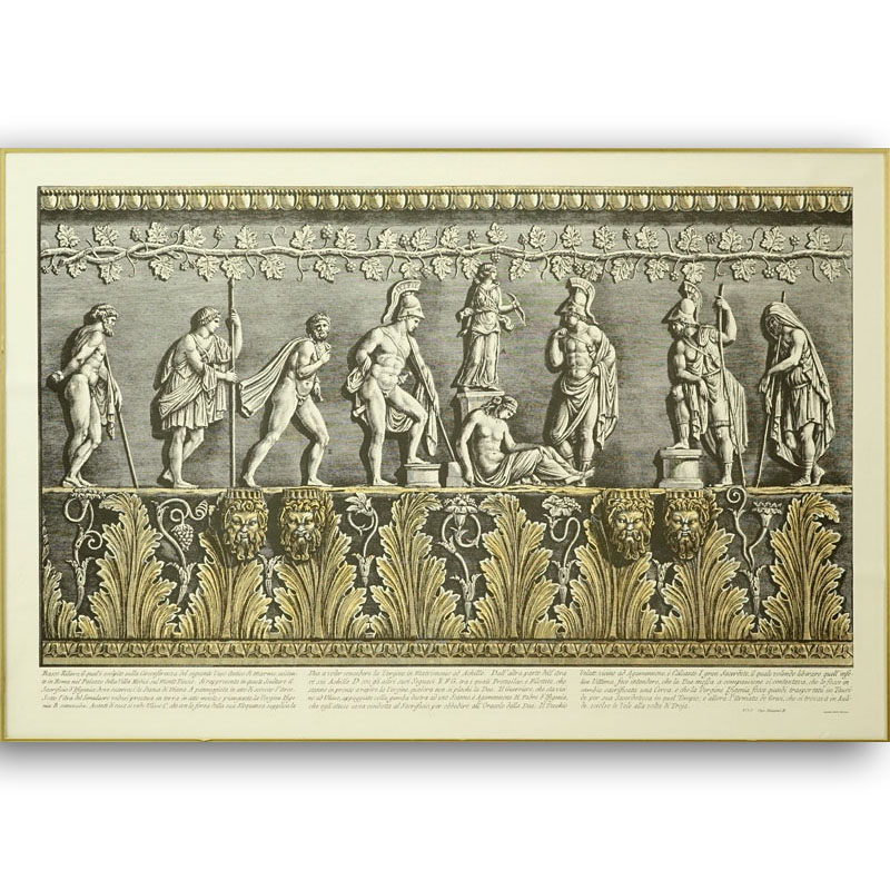 Ornamental Frieze Engraving After Francesco Piranesi, Italian (born circa 1758-1810). Edizione Ponte