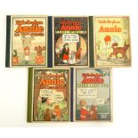 Collection of Five (5) Hardcover Little Orphan Annie First Edition Books with the Following