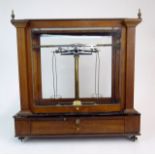 Early 20th Century American Colorado Wm. Ainsworth & Sons Mahogany, Brass and Glass Encased