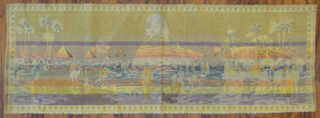 Early 20th Century French Woven Tapestry Panel/Wall Hanging with Middle Eastern Scene. Unsigned. - Image 9 of 10