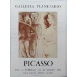 Picasso Poster, Galleria Planetario, Trieste 1976, Printed In France, Imprimerie Arnera, 06220,