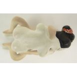 Erotic 20th Century Japanese Hakata Doll Shunga "Erotic Couple" Circa 1950's. Unsigned.