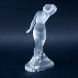 Lalique Crystal "Danseuse" Signed Lalique France. Good condition. Measures 9-1/4" H. Shipping $62.00