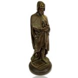 Auguste Carrier, French (1800-1875) Bronze sculpture "Michel-Ange". Signed A. Carrier, Deniere. F.