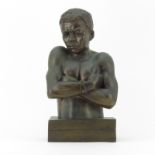 After: Anton Van Wouw, South Africa (1862-1945) "Shangaan" Bronze Sculpture. Signed lower front.