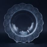 Lalique Hornfleur Crystal Bowl. Signed. Light scratches on bottom from display and use. Measures