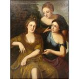 18/19th Century Old Master Style Oil on Canvas of Three Graces. Unsigned. Good conserved