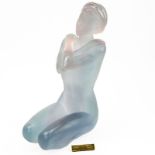 Daum Pate De Verre Art Glass Sculpture "Eurydice". Designed by Marie-Paule Deville-Chabrolle, French