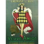 Leonetto Cappiello, French (1875-1942) "Crement du Roi" Color Lithograph Poster. Printed by Les