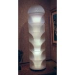 Attributed to Carlo Nason, Italian (b. 1936) Mid Century Mazzega Seven Stacked Glass Floor Lamp.