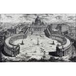 After: Giovanni Battista Piranesi, Italian (1720-1778) Etching "Veduta dell'insigne Basilica