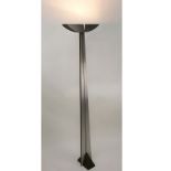 Attributed to George Kovacs Metal Floor Lamp. Kovacs label on dimmer. Minor scuffs otherwise good