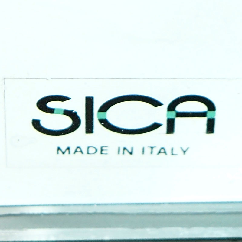Contemporary Modern Sica Molded Glass Waterfall Bench. "Sica Made in Italy" label lower. Good - Image 4 of 4