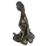 Andrew Posa, Canadian (B. 1938) Bronze Sculpture "Mother with Child" Signed and Numbered VIII.