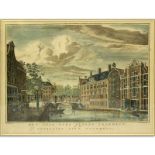 Jan de Beyer, Dutch (1703 - c. 1780) Color Etching "Het Oude-Zyds Heeren-Logement" Made by Jacobsz