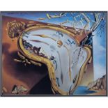 Salvador Dali Color Lithograph "Melting Watch". Unsigned. Good condition. Measures 16" x 20",