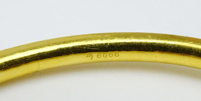 Three (3) Vintage Heavy 22 to 24 Karat Yellow Gold Hinged Bangle Bracelets. Each appropriately - Image 3 of 7