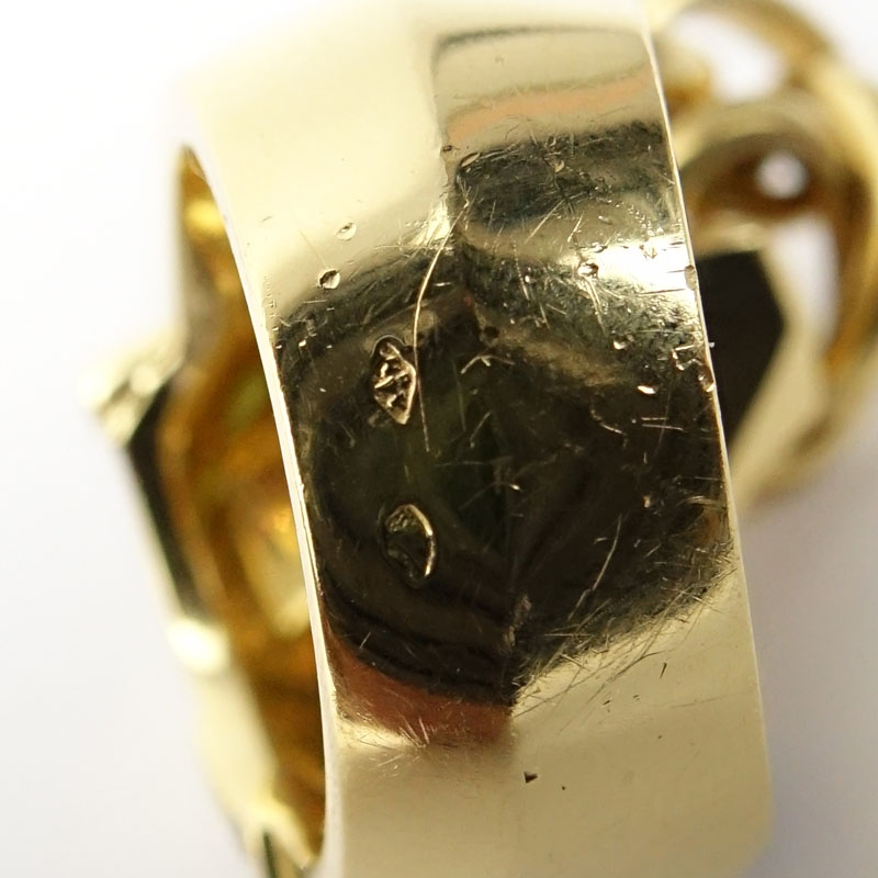 Panthère de Cartier 18 Karat Yellow Gold Ring. Set with diamonds, tsavorite eyes, onyx nose - Image 10 of 10