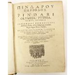 17th Century Book - "Olympia. Pythia. Nemea. Isthmia." - Pindar. IN-8. Published 1620 - Pierre Pie