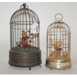 A reproduction clockwork bird in cage automaton,