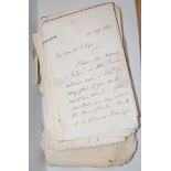 Collection of 70 signed letters, mainly to Sir Edward Ryan including from Charles Lyell, Gladstone,