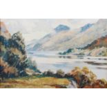 Stirling Gillespie (Scottish 1908-1993) - Loch Lomond from Inverness, watercolour,