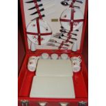 A 1950s vinyl clad Brexton picnic set