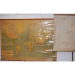 A Phillips New Commercial Map of the World dated 1962 by George Phillip & Son together with a Sales