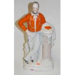 A large Staffordshire flatback figure of Garibaldi,