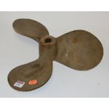 A brass ships propeller