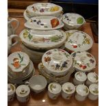 A collection of Royal Worcester oven-to-table wares in the Evesham pattern