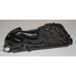 A reproduction bronze desk ornament,