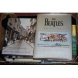 A box of miscellaneous mainly hardback books to include; The Beatles Anthology,