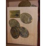 A small collection of assorted reproduction brass railway plaques to include Bressingham 2000 Steam