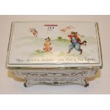 A Royal Doulton for Huntley & Palmer's Nursery Rhymes biscuit barrel and cover,