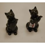 A pair of Beswick figures of Persian cats on hind legs, model No.