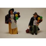 Two Royal Doulton figures; The Balloon Man HN1954,