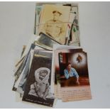 A collection of assorted early 20th century postcards and greeting cards etc