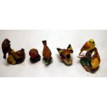 A collection of five Royal Worcester bird figures to include; Yellowhammer, Linnet, Hedge Sparrow,