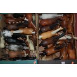 Two boxes of 1970s Brayer plastic horses Condition Report / Extra Information In