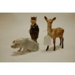 A Beswick figure of a doe, model No.