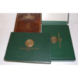 Crawford & Gilbey Champion Racehorses 1974, leather bound volume with inset silver plaque,