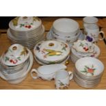 A collection of Royal Worcester oven-to-table wares in the Evesham pattern